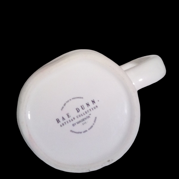 Rae DunnWhite Ceramic Mug with Handwritten Text BORED - Picture 5 of 5